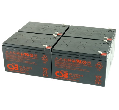 CSB GP12120 12V Sealed Lead Acid Battery - Pack of 4