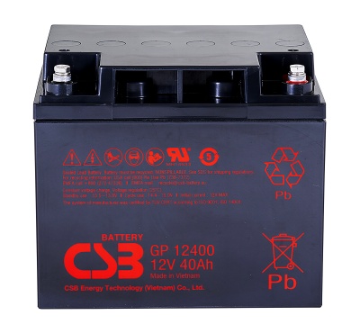CSB GP12400 12V 40Ah Sealed Lead Acid Battery