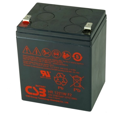 CSB HR1221W F2 12V 21W VRLA Sealed Lead Acid Battery