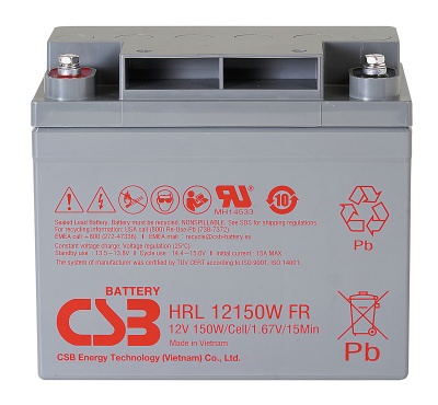 CSB HRL12150W 155W Sealed Lead Acid Battery
