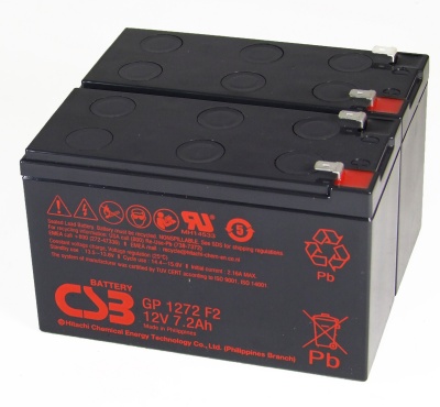 CSB GP1272F2 x 2 12V 7.2Ah Sealed Lead Acid Batteries
