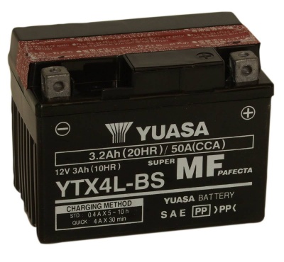 Yuasa YTX4L-BS 12V Motorcycle Battery