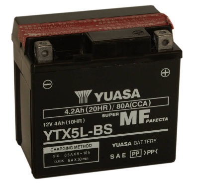 Yuasa YTX5L-BS 12V Motorcycle Battery
