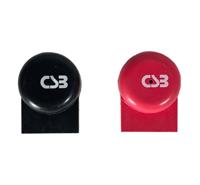 CSB 21mm Terminal Covers, Pair Red & Black x 10