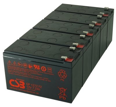 CSB GP1272 F2 Lead Acid Battery Kit - Pack of 5 Batteries