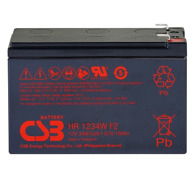 CSB HR1234WF2 Pack of 16 Sealed Lead Acid Batteries