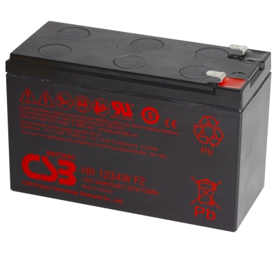 CSB HR1234W 12V 34W Sealed Lead Acid Battery
