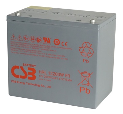 CSB HRL12200W 12V Sealed Lead Acid Battery