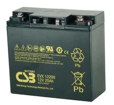 CSB EVX12200 12V 20Ah Cyclic Lead Acid Battery