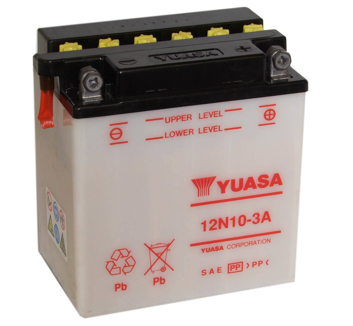 Yuasa 12N10-3A 12V Motorcycle Battery Inc Free Delivery