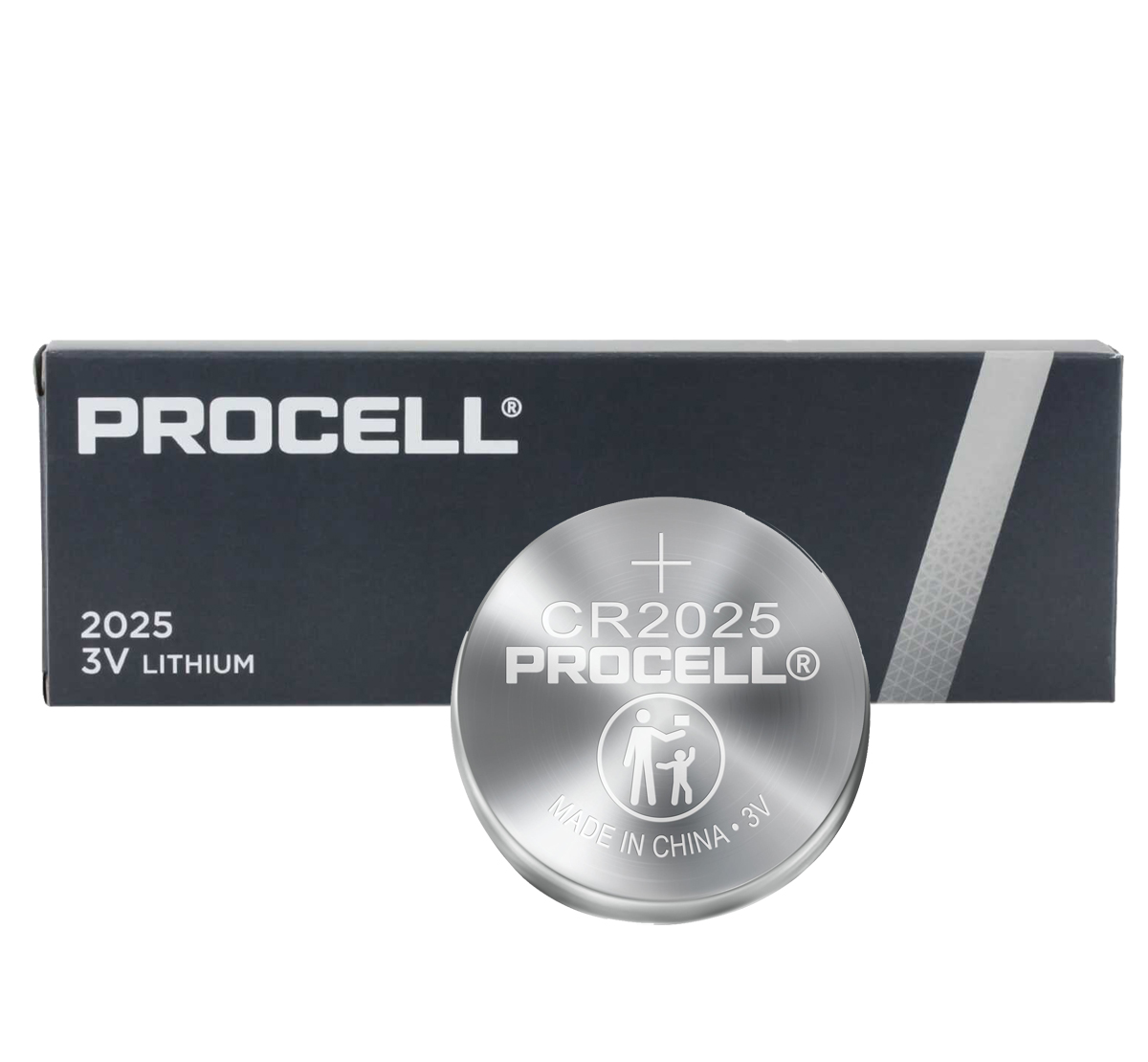 Duracell Procell CR2025 3V Lithium Coin Cell - Pack 20