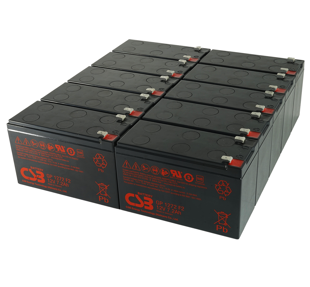 CSB GP1272F2 Pack of 10 Batteries