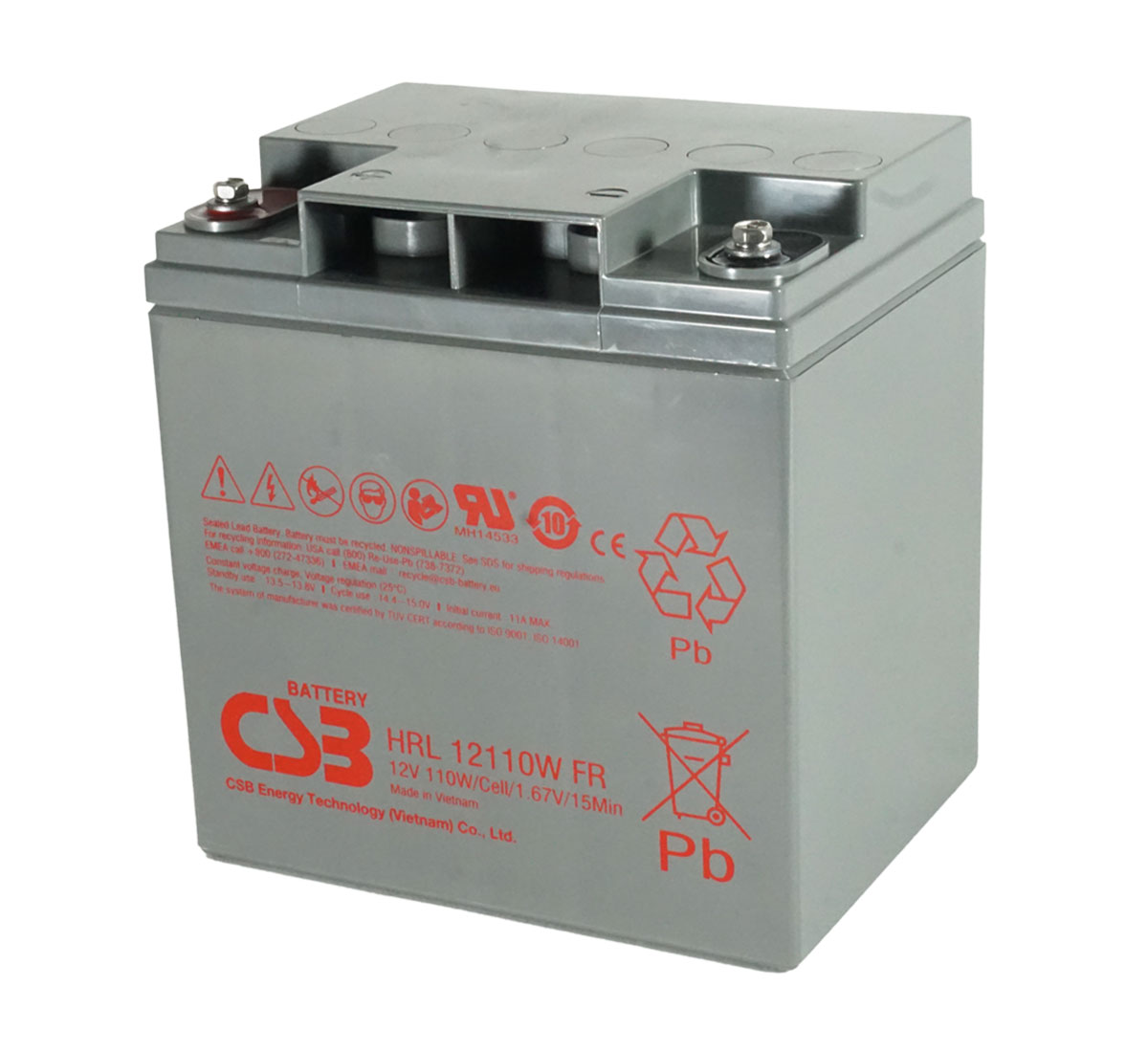 CSB HRL12110W 110W Sealed Lead Acid Battery