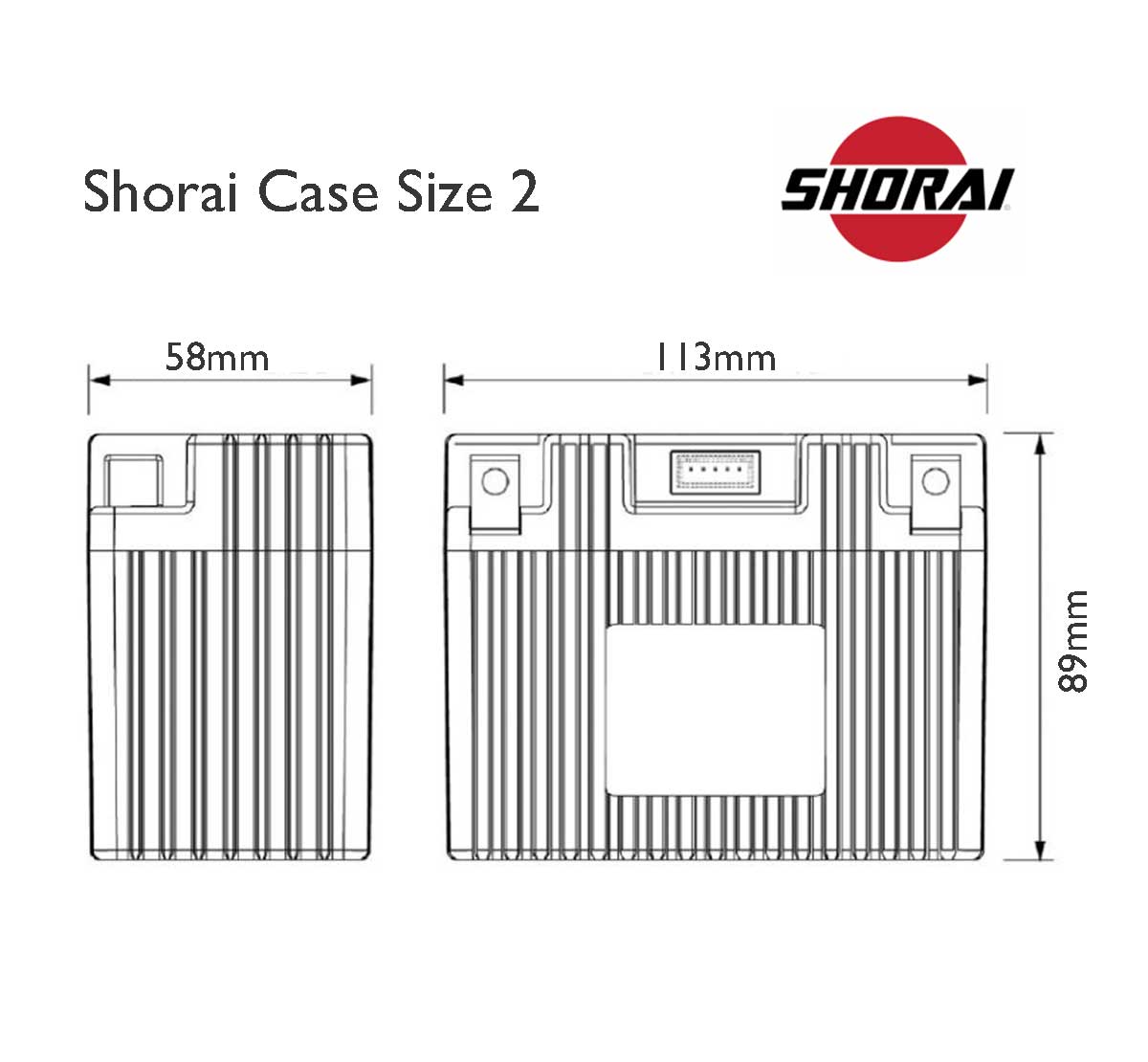 Shorai LFX07L2-BS12 12V 7Ah Lithium Battery