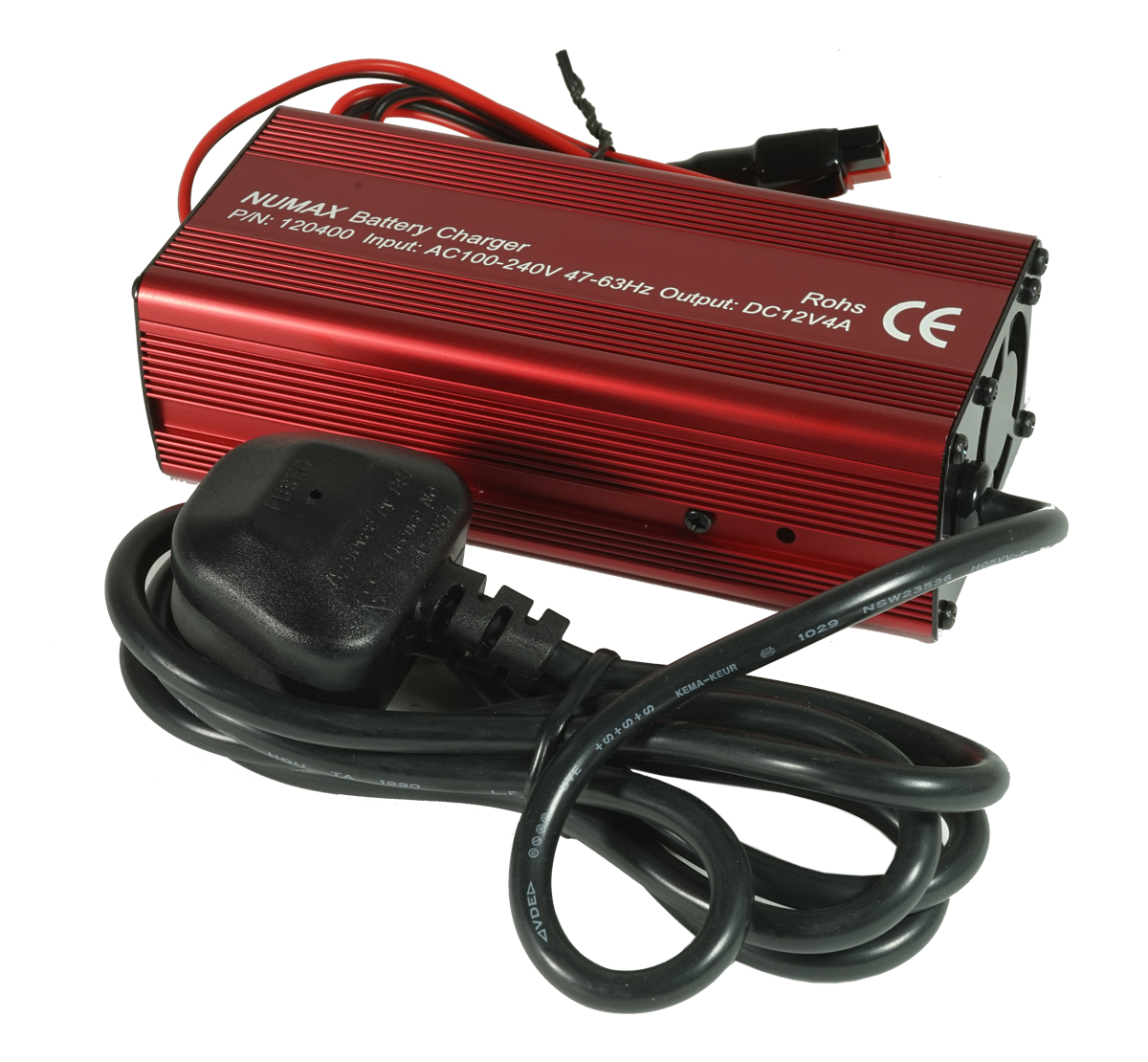 Numax 12V 4A Connect & Forget Car Battery Charger