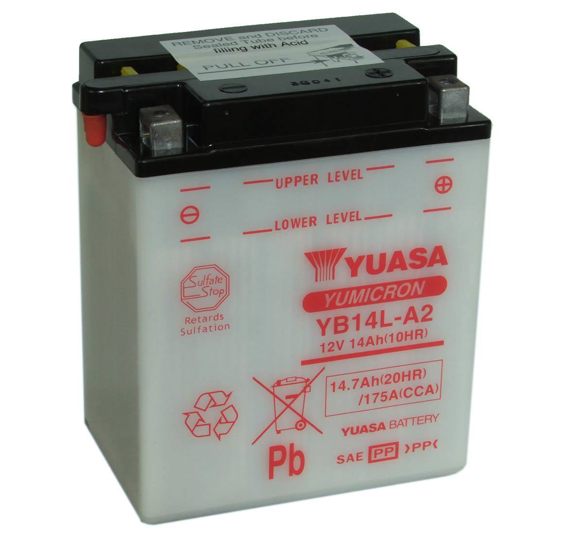Batteria tipo YB14-A2 12V 14 Ah
