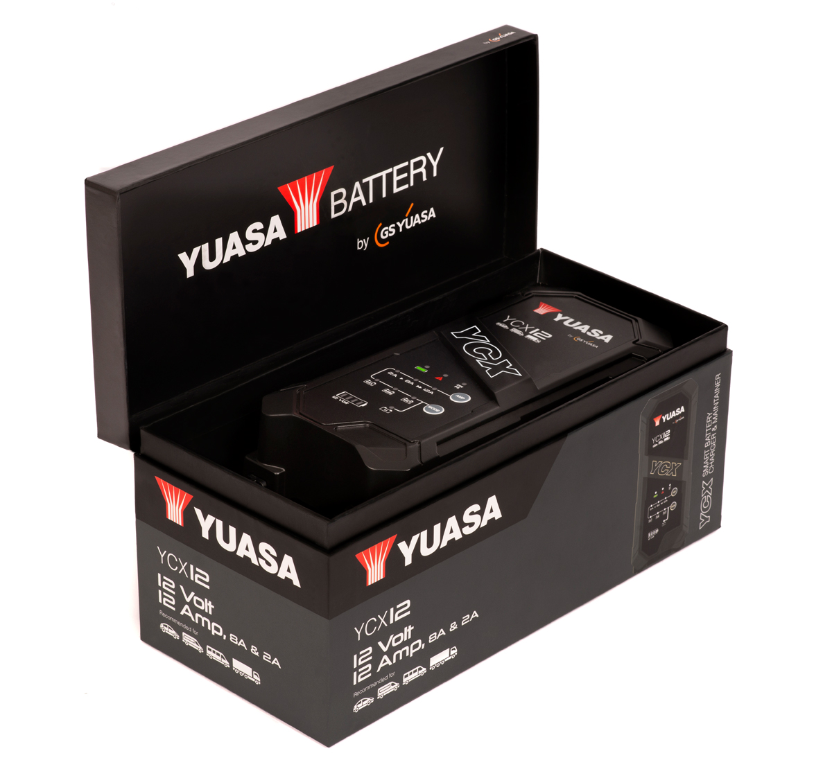 Yuasa YCX12 12V 12Ah Car / Bike Charger & Maintainer