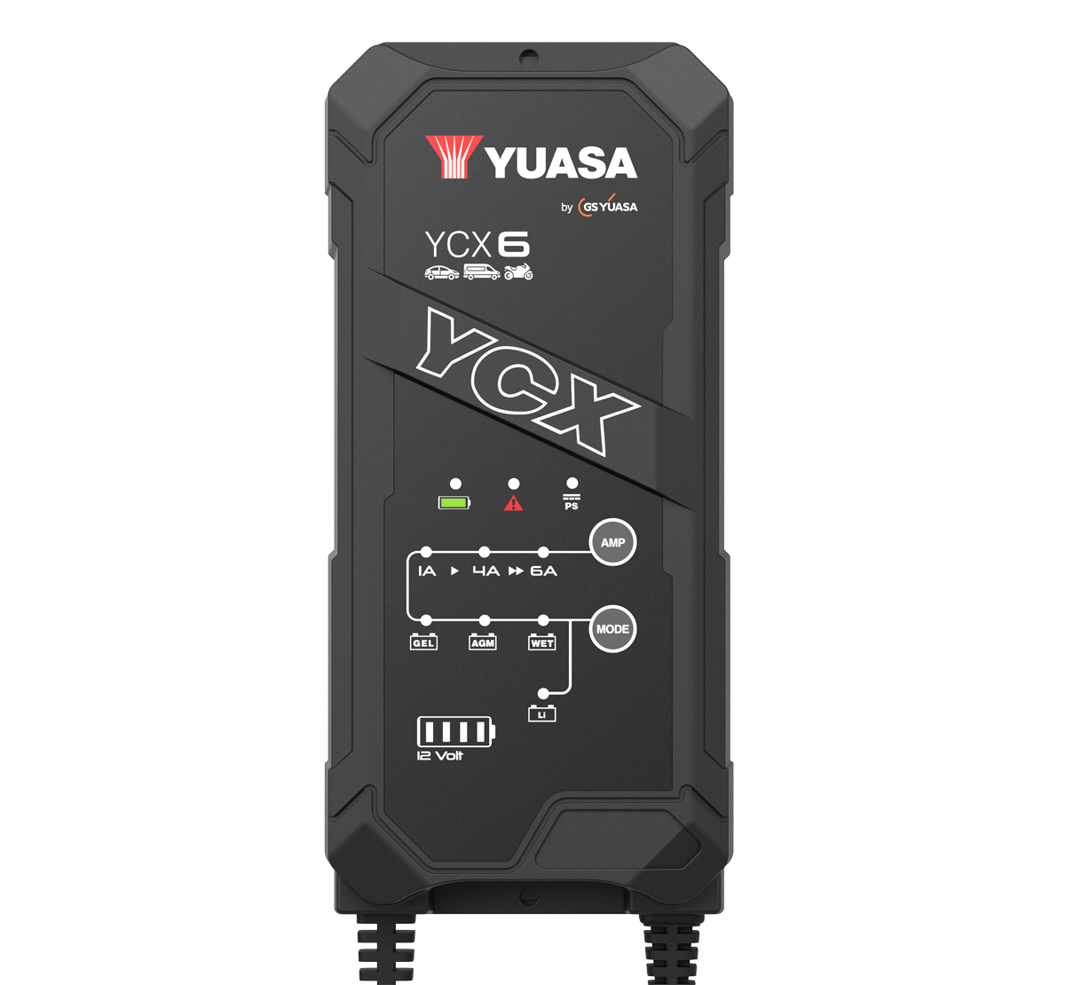 Yuasa YCX6 12V 6Ah Smart Battery Charger & Maintainer