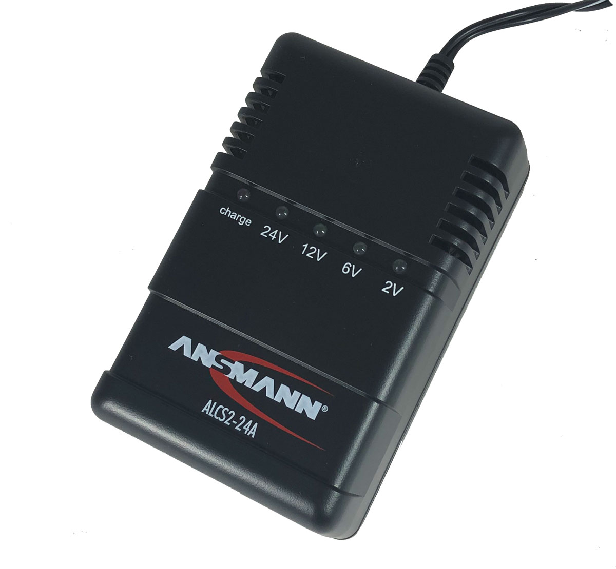 Ansmann ALCS 2-24A 6V 12V 24V Plugtop Charger