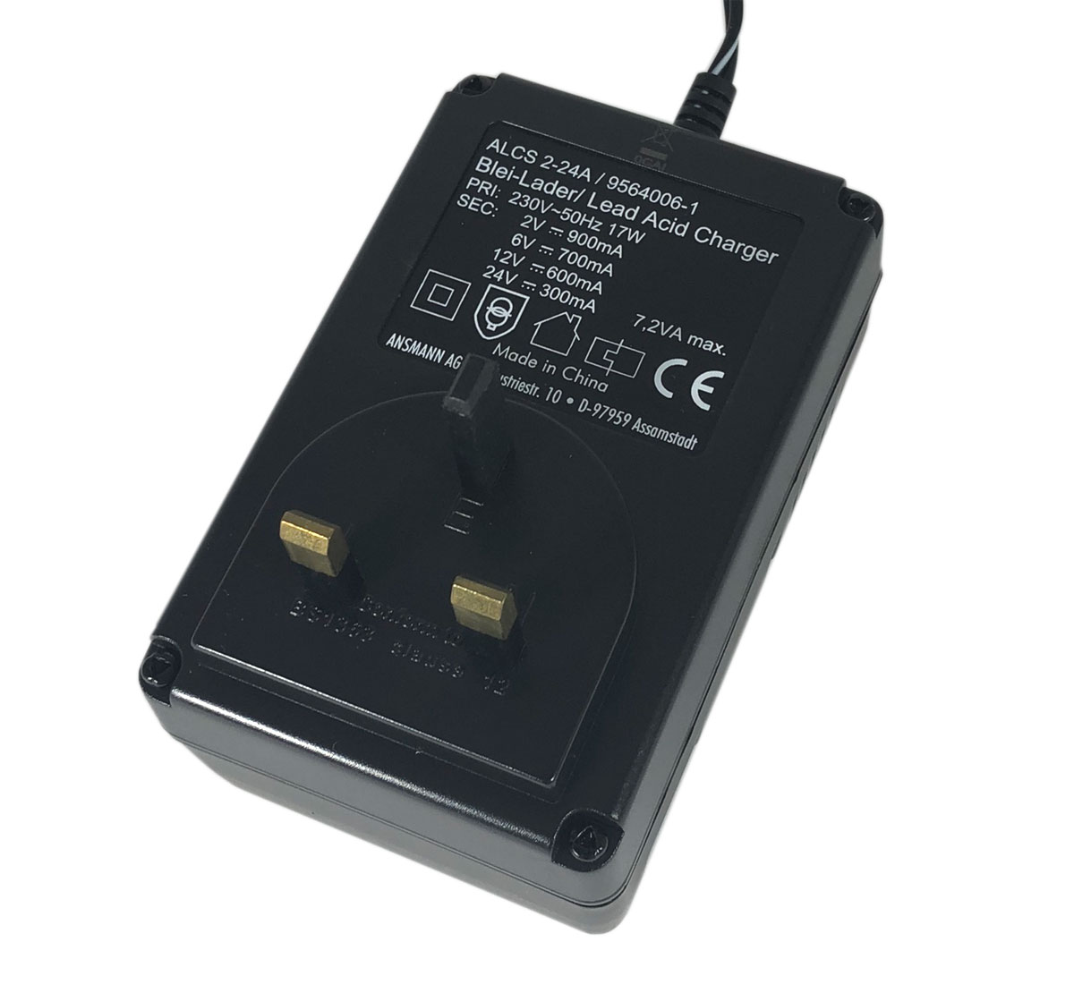 Ansmann ALCS 2-24A 6V 12V 24V Plugtop Charger