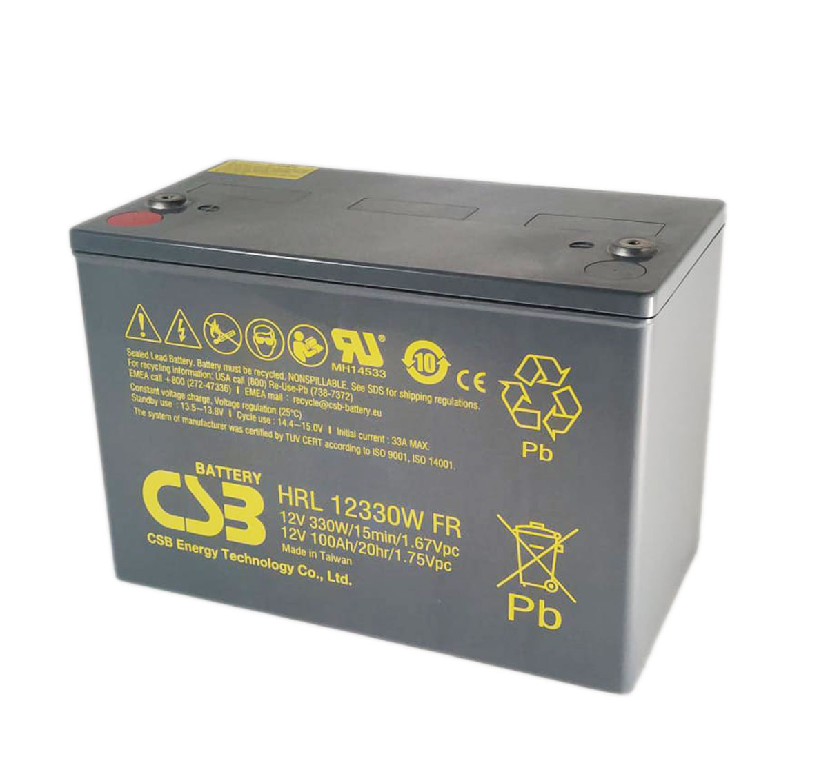 CSB HRL12330W 12V Sealed Lead Acid Battery