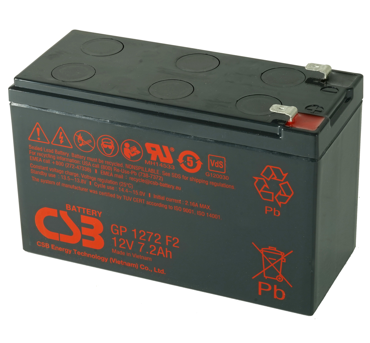 Riello Sentinel UPS Battery Kit - 1 x 12V 7Ah Battery