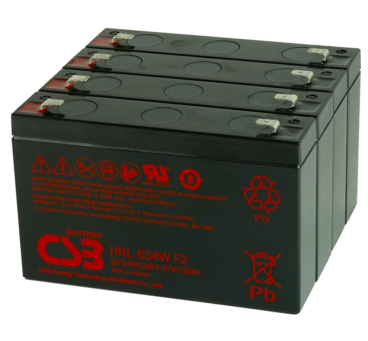 Riello UPS Battery Kit - 4 x 6V Batteries